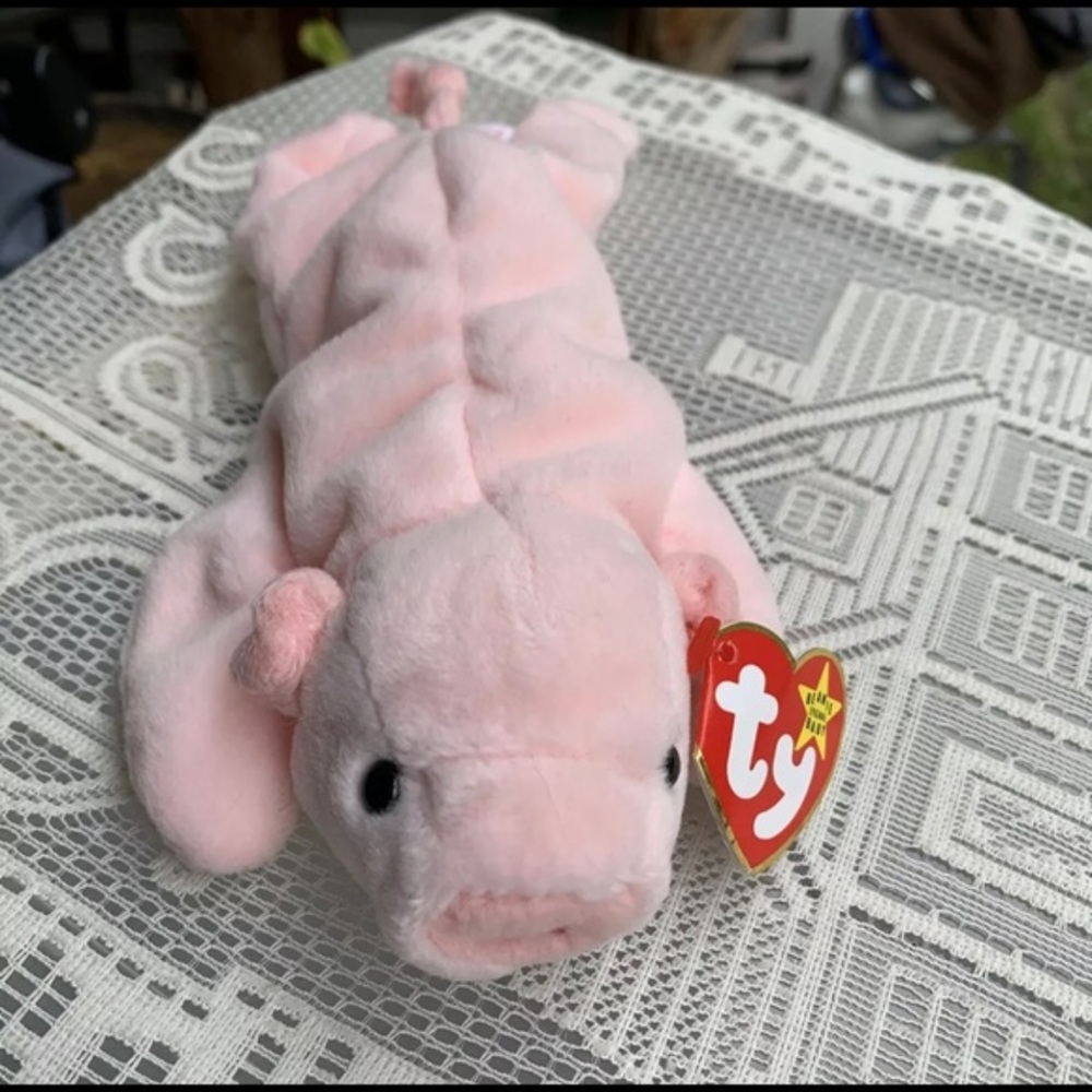 TY Beanie Baby - 1993 "Squealer" the Pig (9 Inch)
